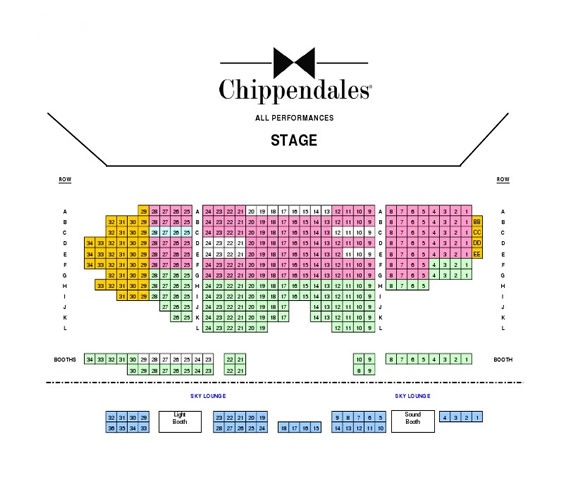chippendales las vegas show tickets all revue of chippendales seating chart rio