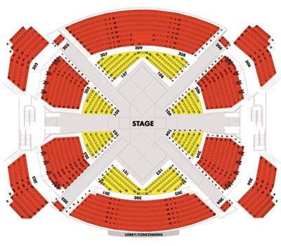 Beatles Love Show Las Vegas Seating Chart
